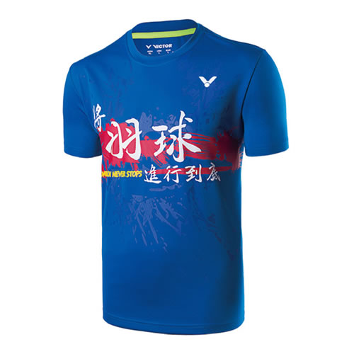胜利T-70025男女羽毛球T恤图2