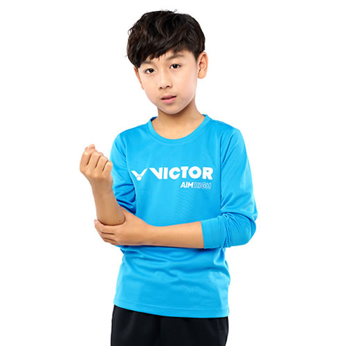 胜利T-87100儿童羽毛球长袖T恤图4