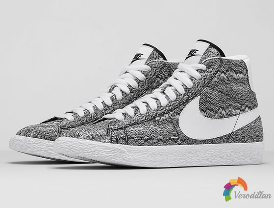 透气编织:NIKE BLAZER MID MARBLE MESH鞋款