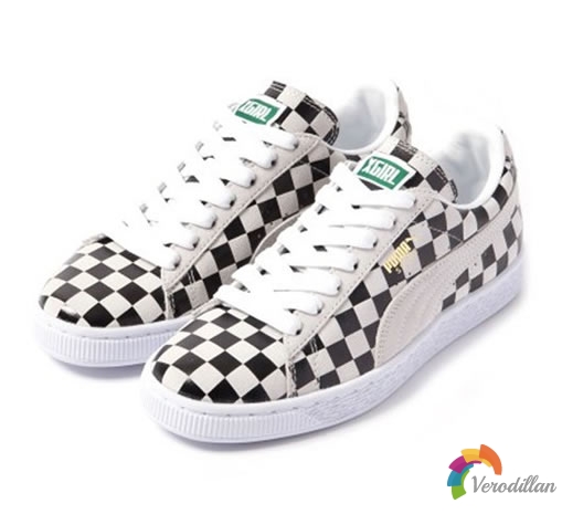 抢眼利器:X-girl x PUMA联名款CHECKERED SUEDE