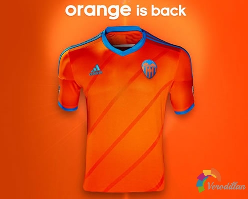 橙衫归来:巴伦西亚2014/15赛季客场球衣