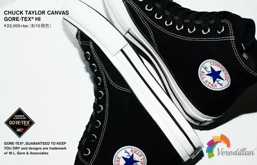 防水机能新选择:Converse Chuck Taylor Canvas GORE-TEX HI