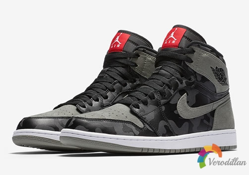 Air Jordan 1 Retro High CAMO,夜光迷彩上身