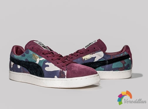 PUMA SUEDE CAMO,迷彩劲装重塑街头魅力