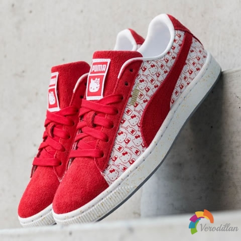 PUMA x HELLO KITTY SUEDE 50周年少女心联名开箱报告