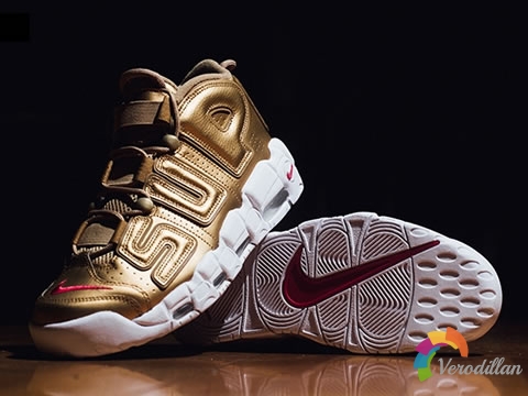 [球鞋鑒賞]SUPREME x NIKE AIR MORE UPTEMPO Metallic Gold