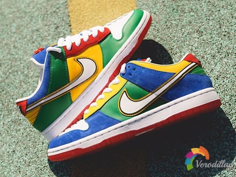 鸳鸯设计拼接:乐高 x Nike SB联名板鞋图1