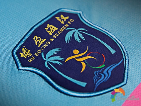 撞色设计:海南博盈海汉2017赛季主客场球衣图2