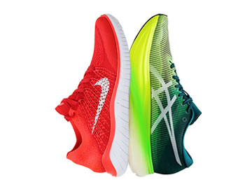 耐克free rn flyknit和亚瑟士metaspeed edge+哪个好,怎么选(对比测评)